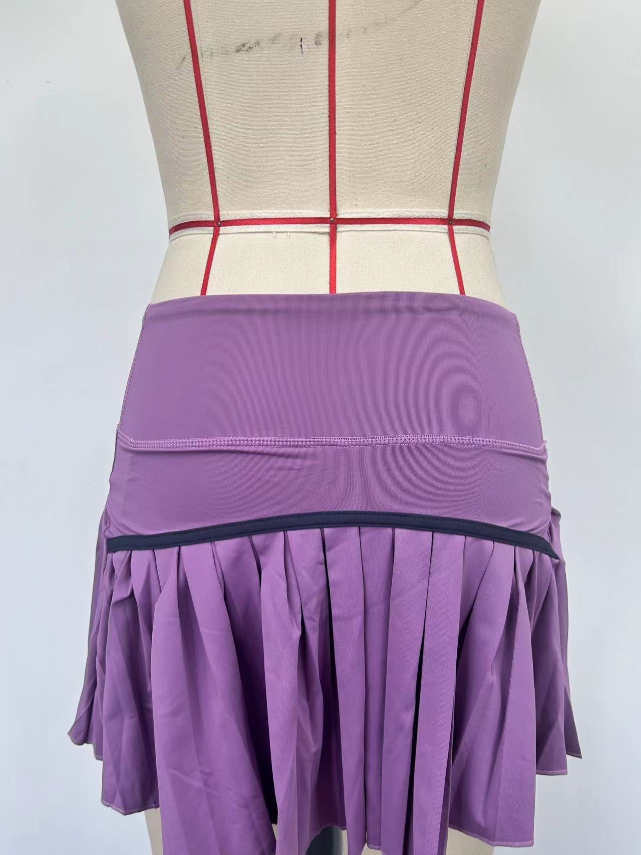 Purple swim skirt