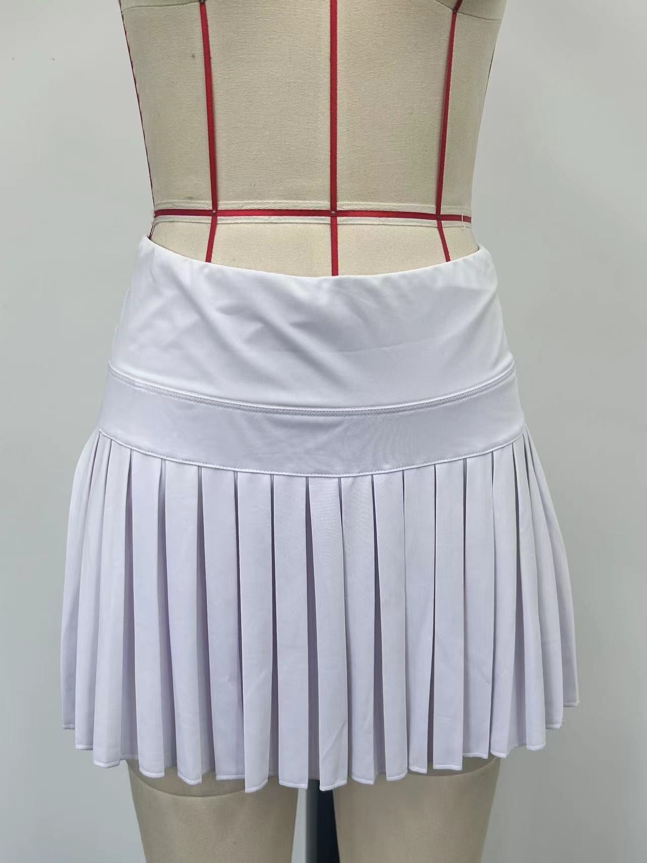 Purple swim skirt