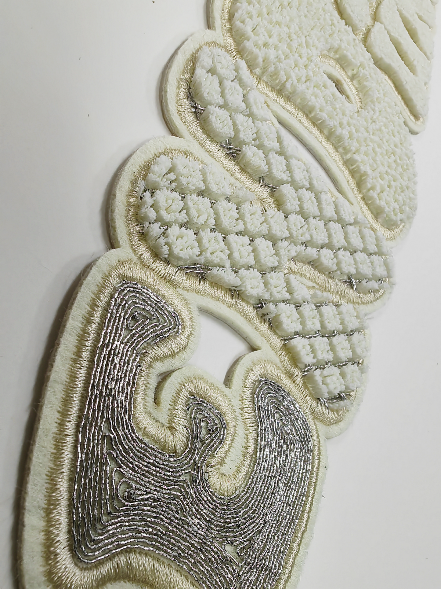 Men's dark blue hooded sweatshirt features a unique printed design