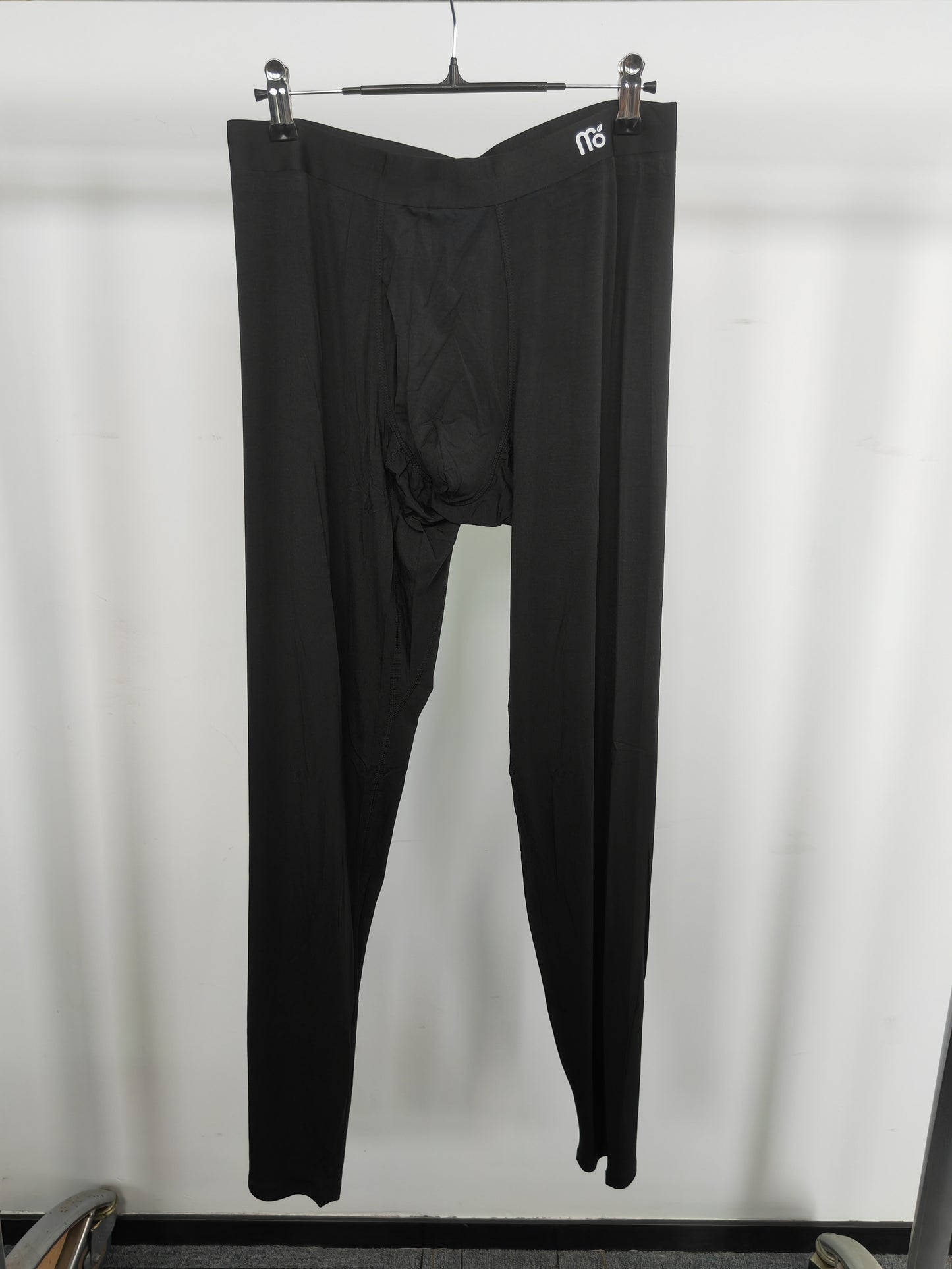 Men's black long-sleeved modal pajama set