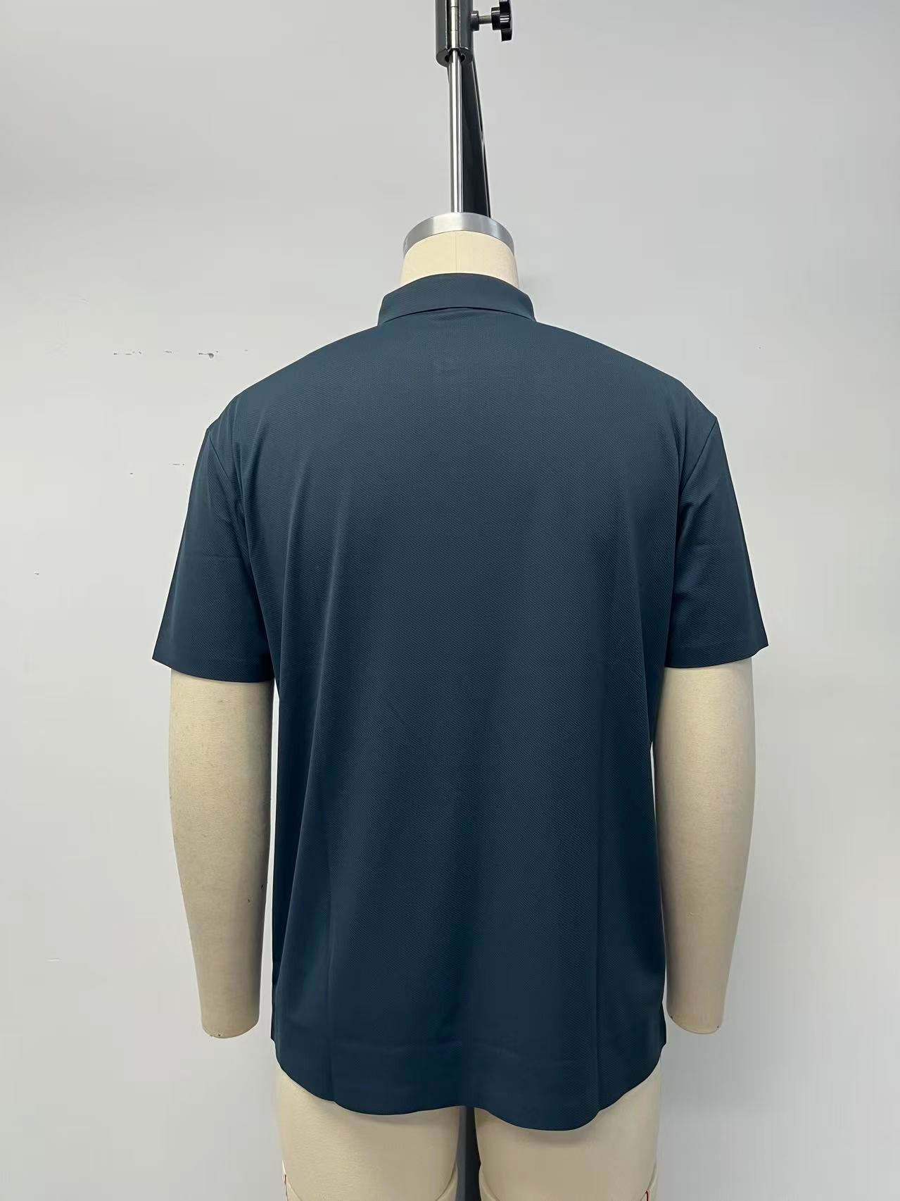 Seamless Men's Polo Short-Sleeved Shirt