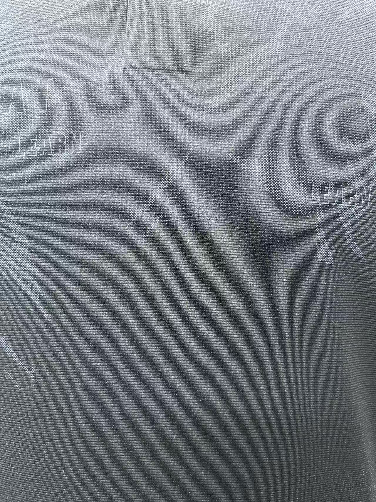 Navy blue men's POLO short-sleeved shirt with jacquard fabric