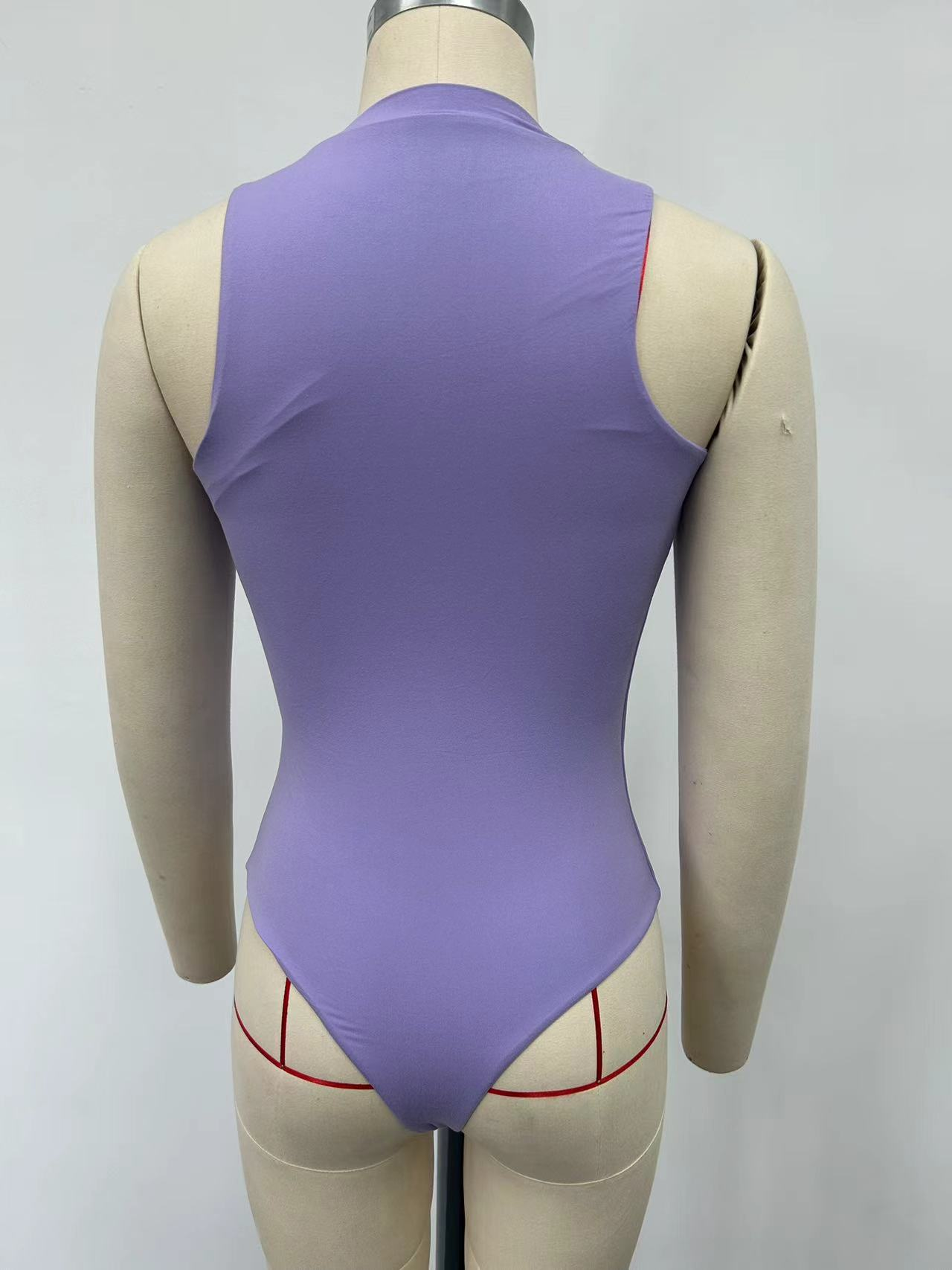 Purple One-Piece Swimsuit