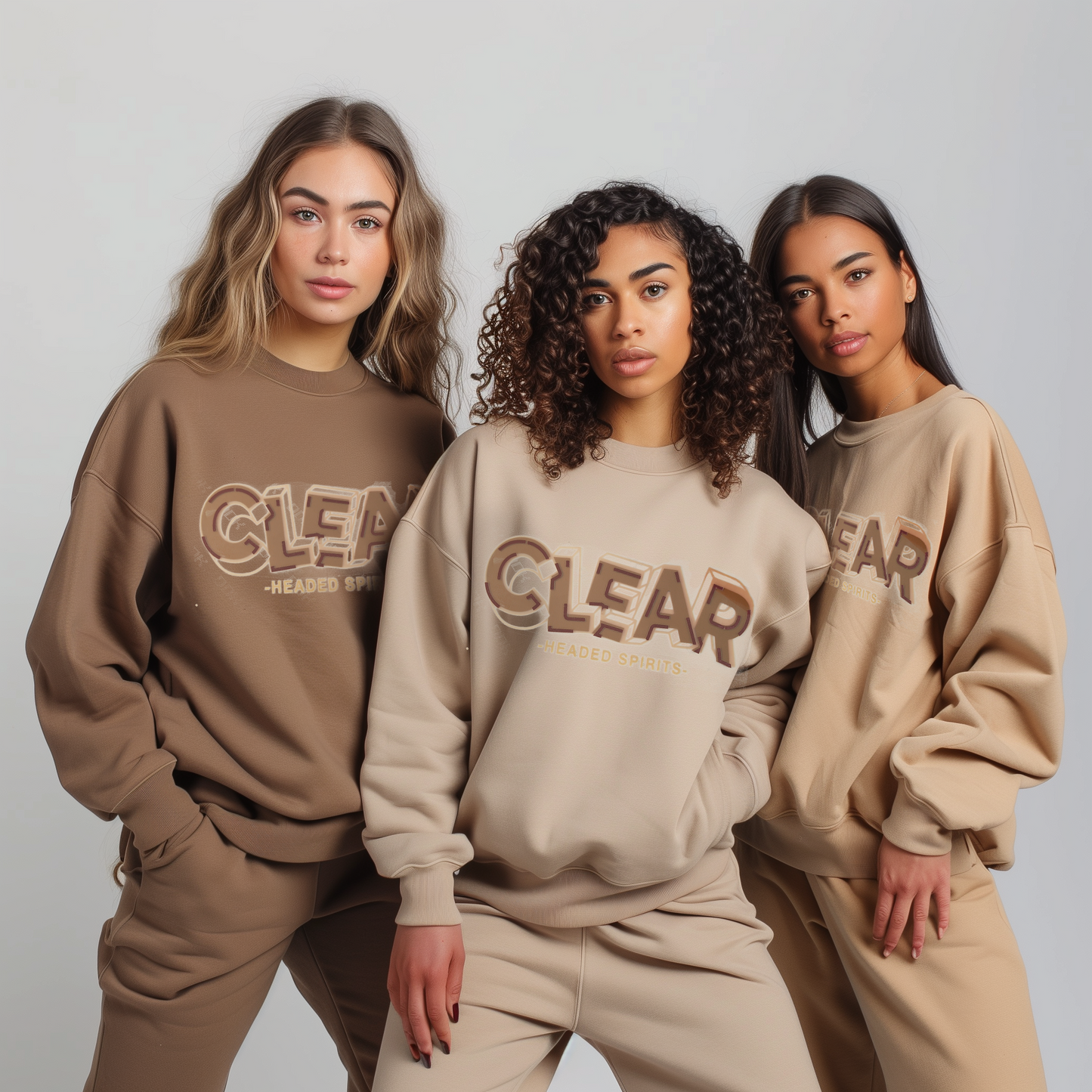 Women's Printed Sweatshirt Set