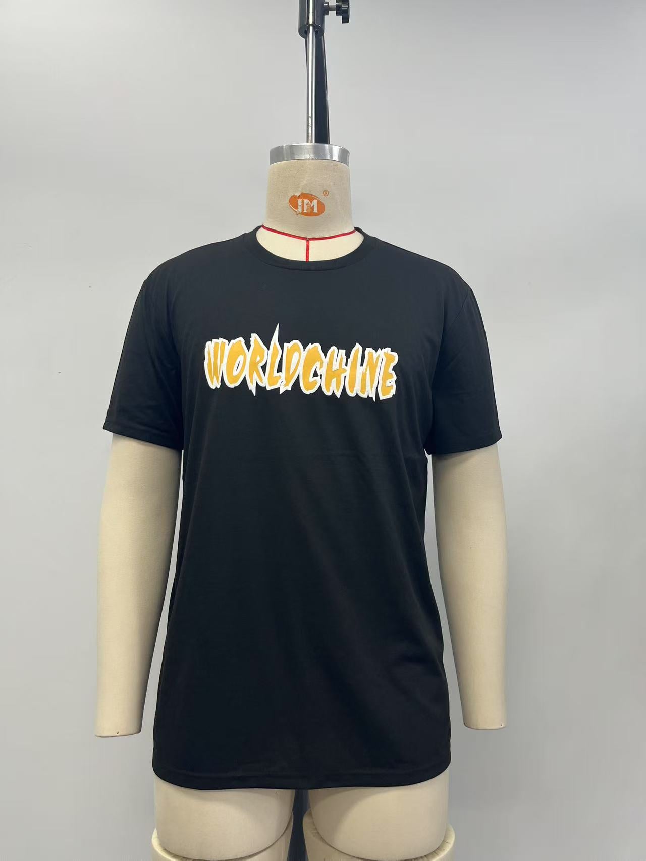 Men's sweatshirt and long pants set with puff print