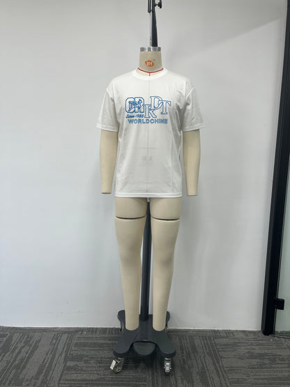 100s Silk Cotton Printed T-Shirt