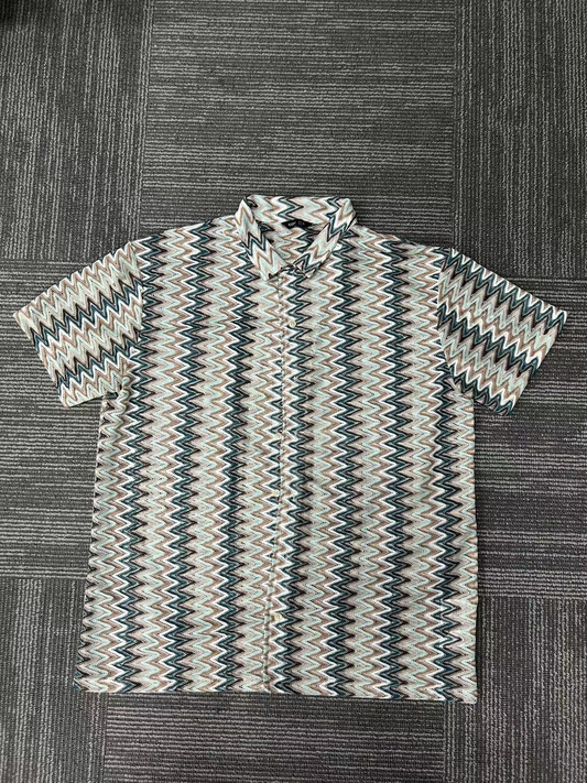 Striped Men's Short Sleeve Shirt