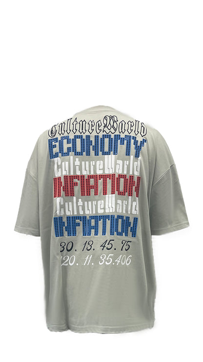 Men's t-shirt features a unique LEGO-inspired alphabet print
