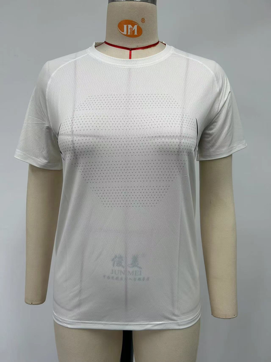 White customizable athletic t-shirt