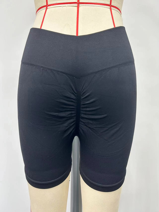 Black yoga shorts