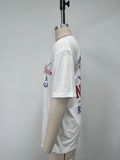 Men's Short Sleeve Tee screen and velvety prints