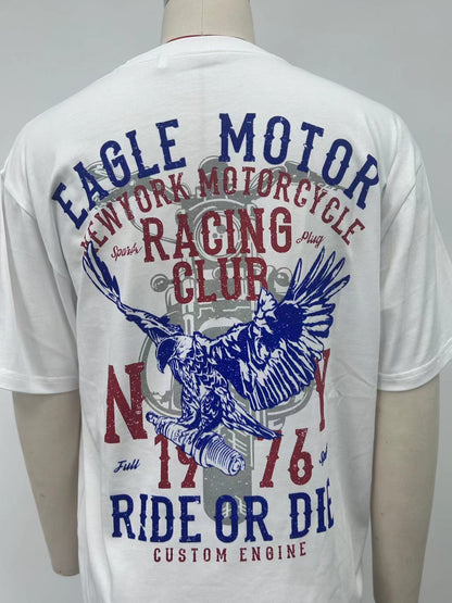 Men's Short Sleeve Tee screen and velvety prints