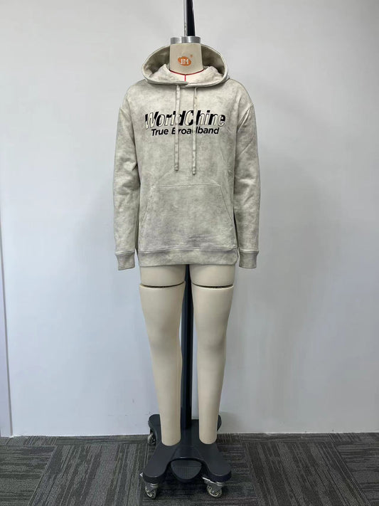 Hoodie features premium fabric for a soft and comfortable feel
