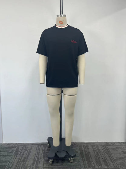 Men's t-shirt features a unique and stylish puff print
