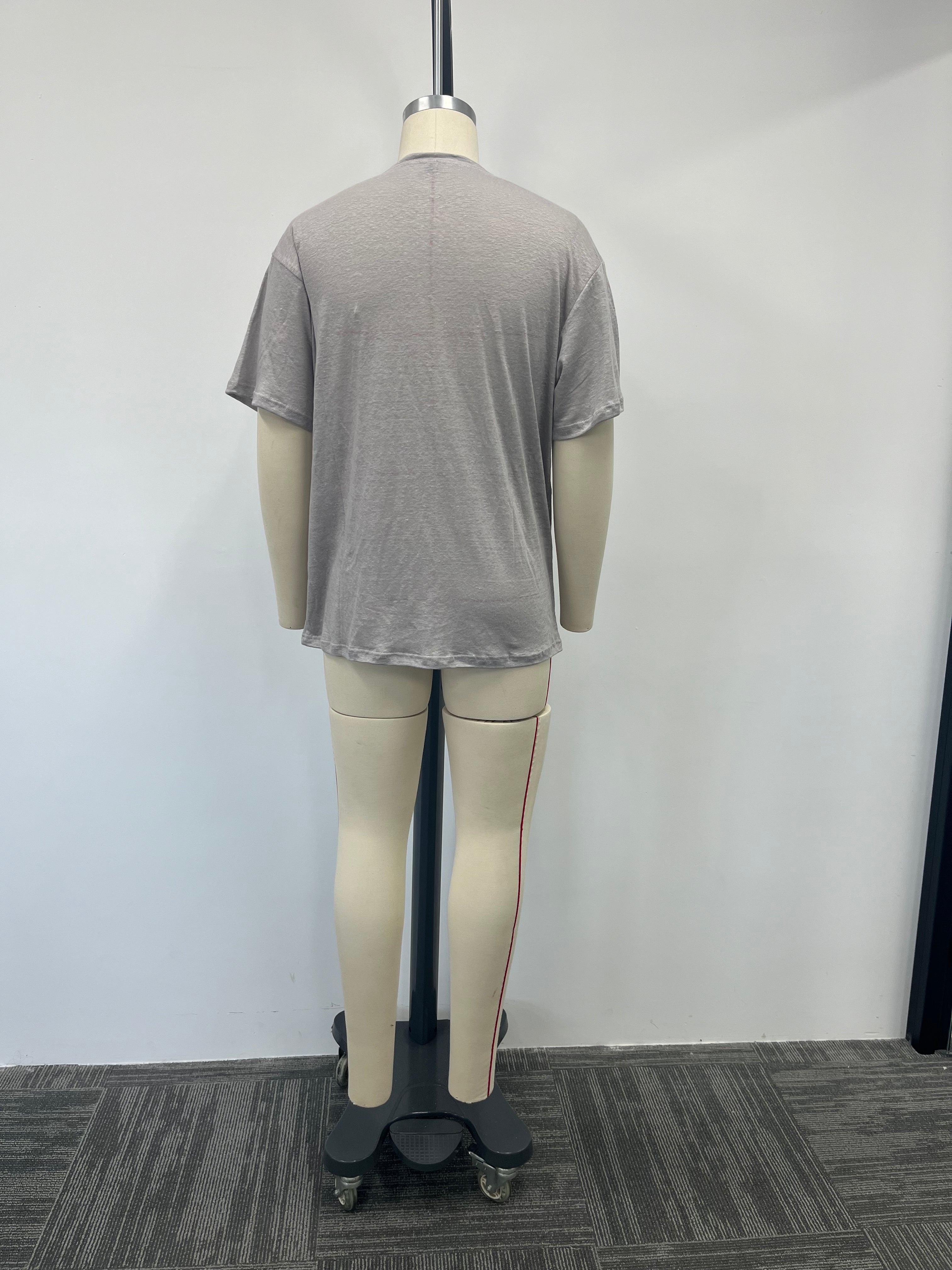 Grey printed T-shirt