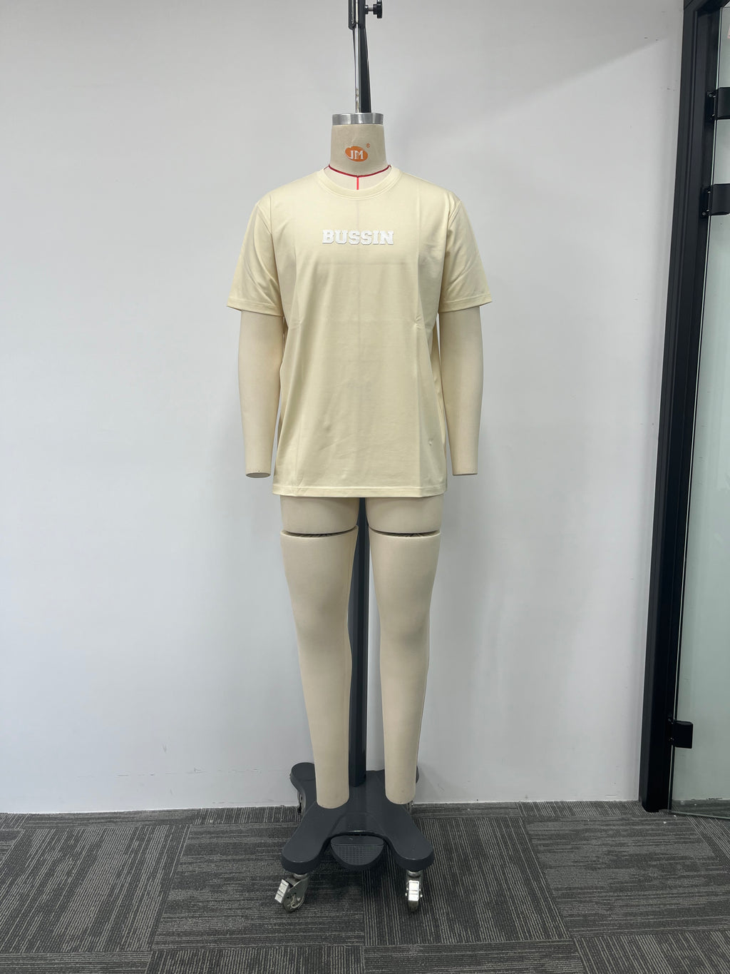 Pale yellow printed t-shirt