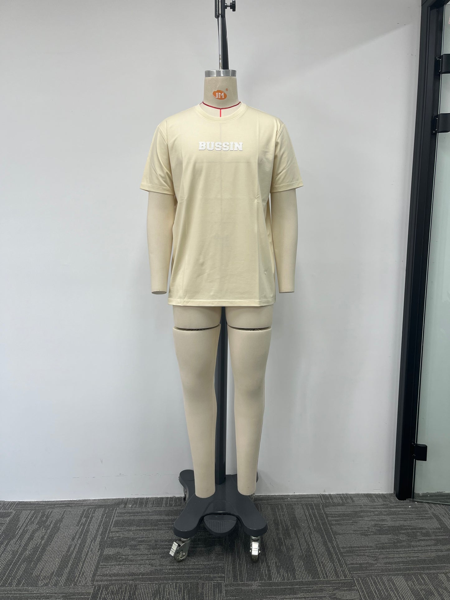 Pale yellow printed t-shirt