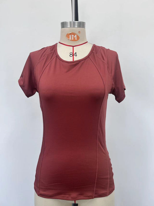 Ladies' sports short sleeve