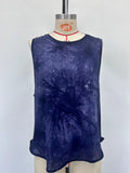 Dyeing blue sports vest