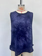 Dyeing blue sports vest