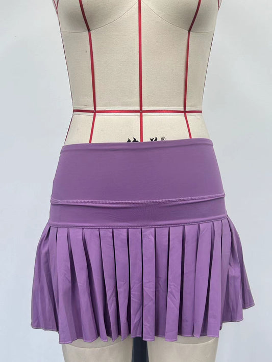 Purple swim skirt