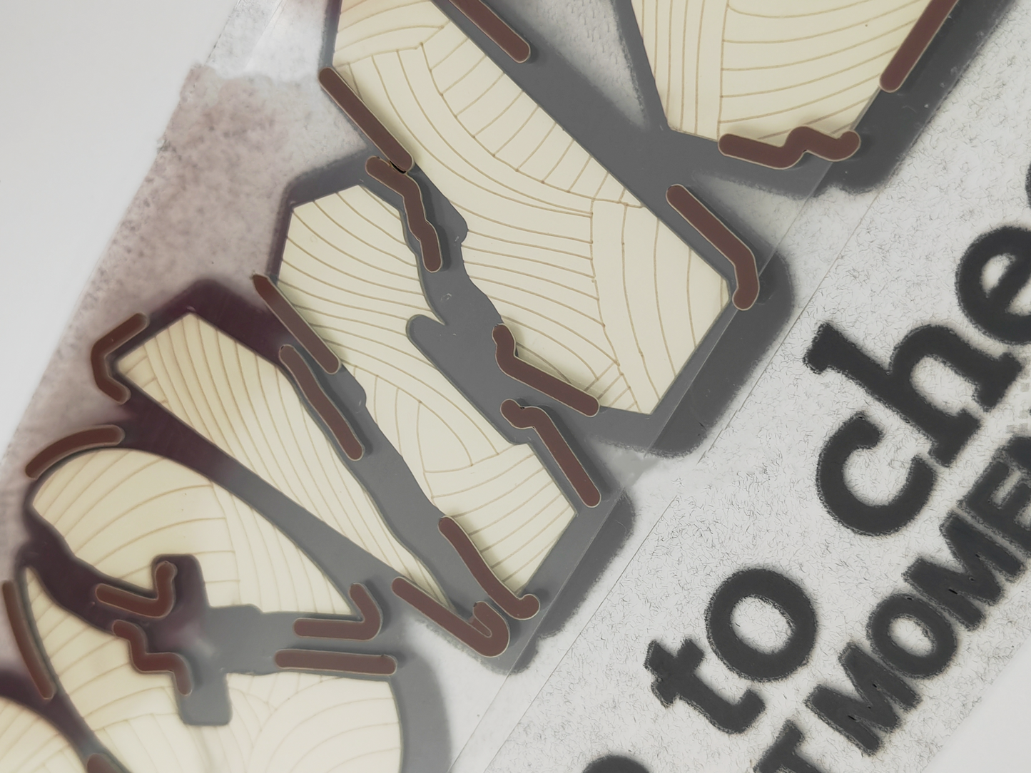 Men's sweater features a unique printing technique