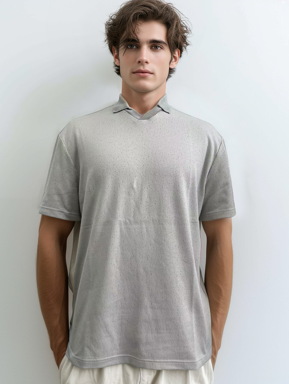 Men's POLO mesh fabric