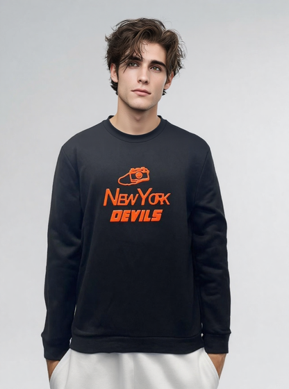 Men's silicone printed sweatshirt