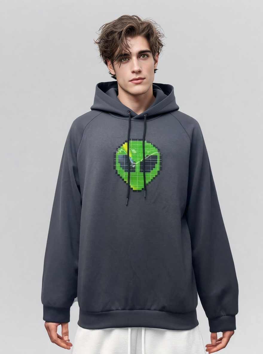 Men's color-changing printed hoodie