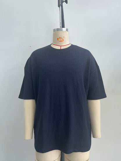 Jacquard fabric men T-shirt back with embroidery