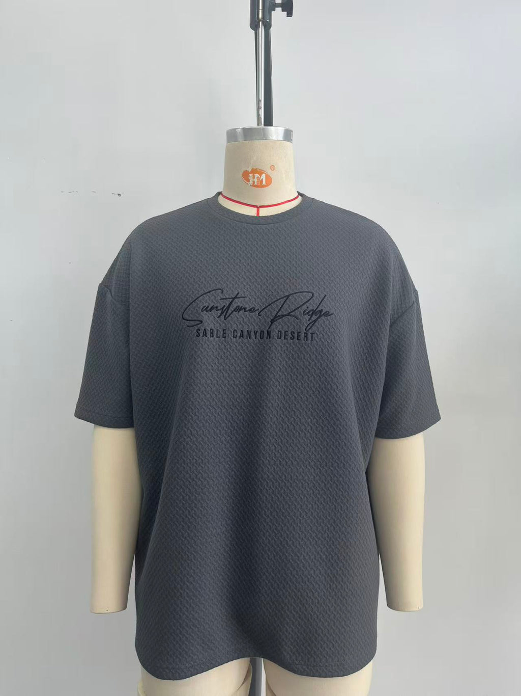 Jacquard fabric T-shirt