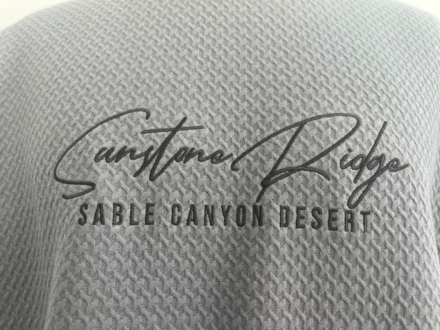 Jacquard fabric T-shirt