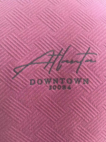 Dark red jacquard fabric T-shirt