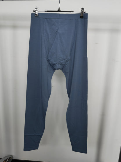 Men's blue long-sleeved modal pajama set