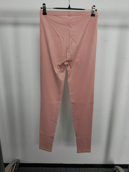 Lady's pink long-sleeved modal pajama set