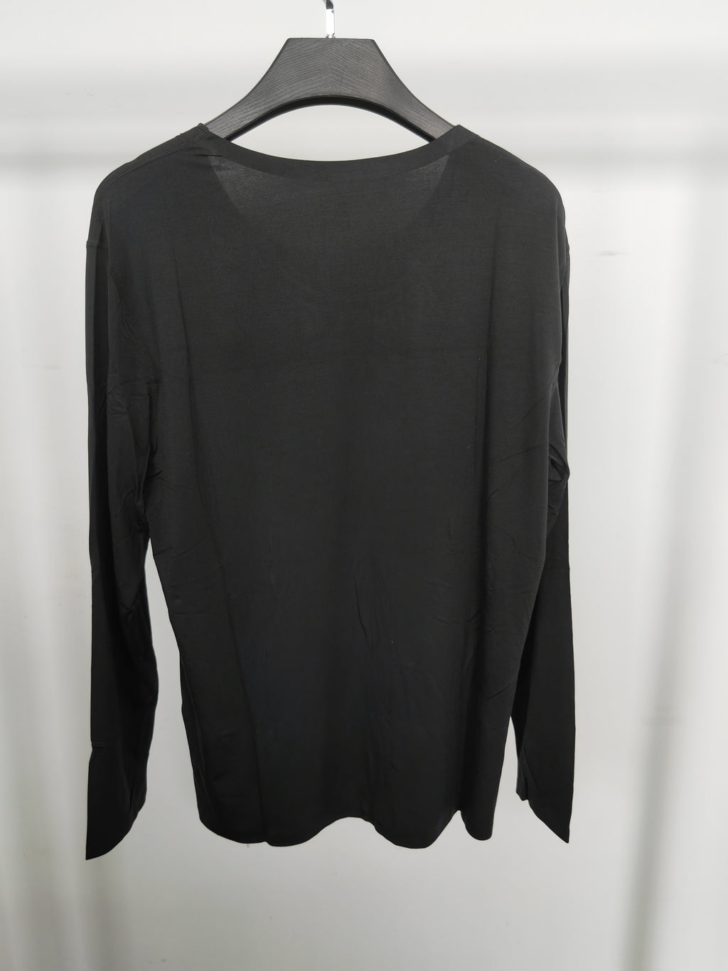 Men's black long-sleeved modal pajama set