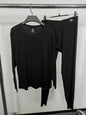 Men's black long-sleeved modal pajama set