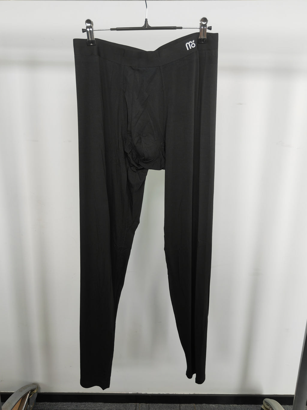 Men's black long-sleeved modal pajama set