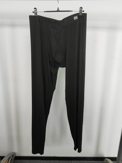 Men's black long-sleeved modal pajama set