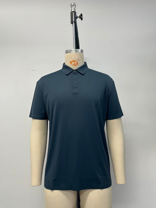 Seamless Men's Polo Short-Sleeved Shirt