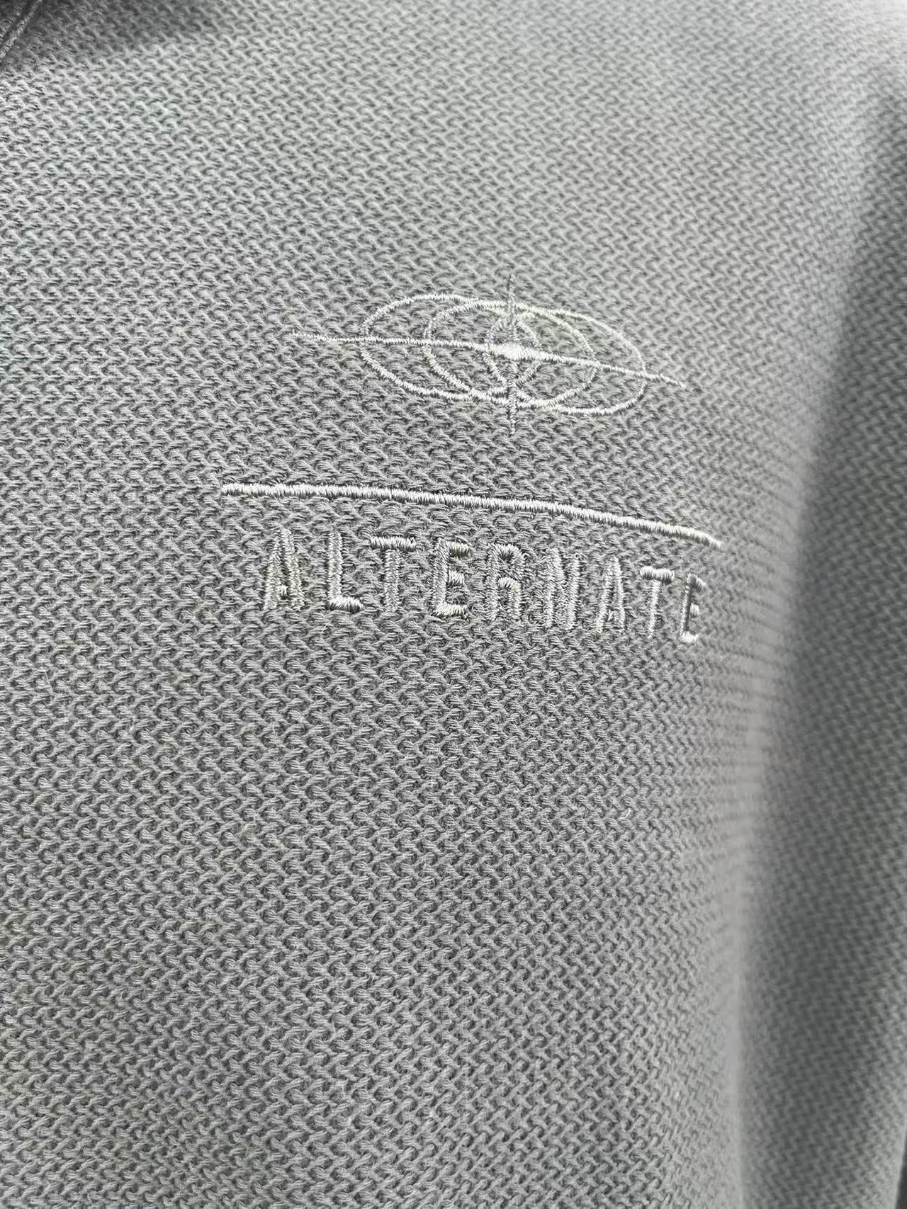 Men's POLO short-sleeved shirt with jacquard fabric