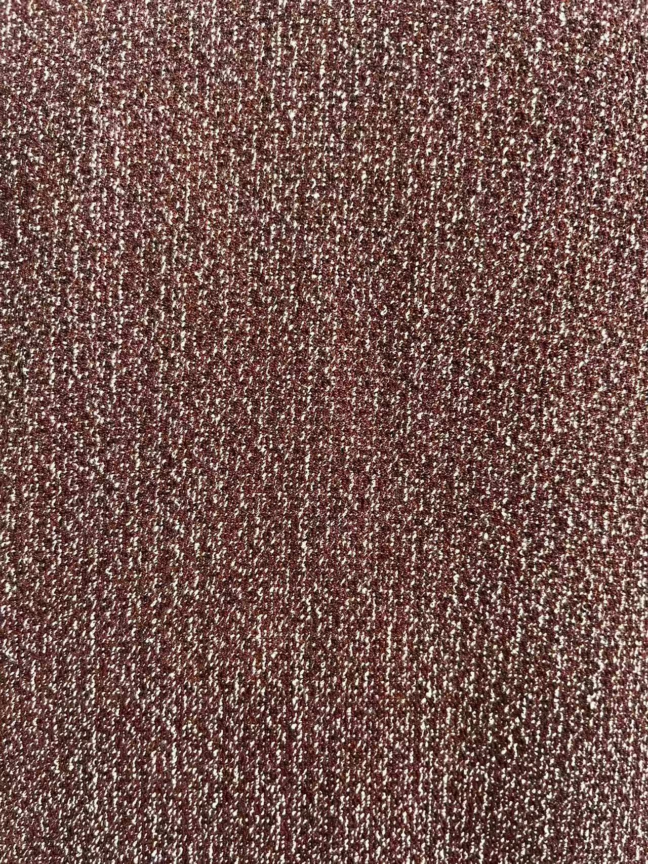 Men's dark red POLO short-sleeved shirt with jacquard fabric