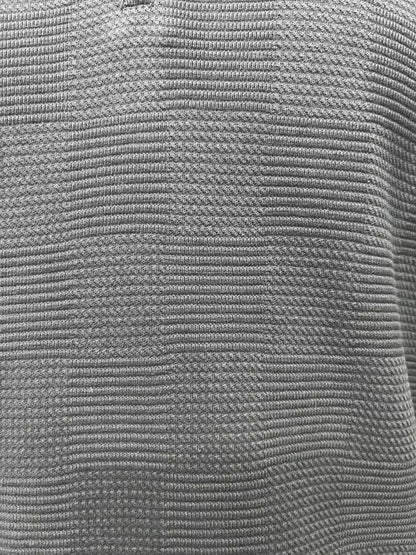 Men's zipper POLO short-sleeved shirt with jacquard fabric