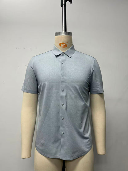 Seamless Men's Short-Sleeved Shirt