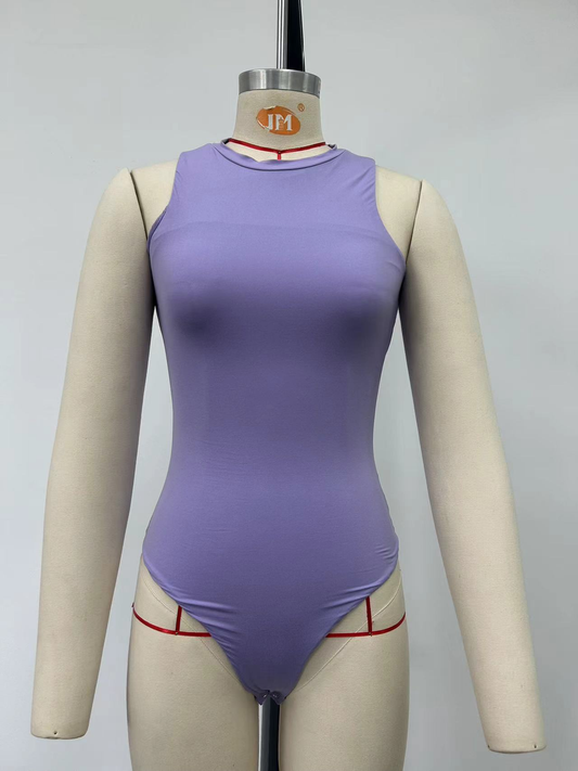 Purple One-Piece Swimsuit