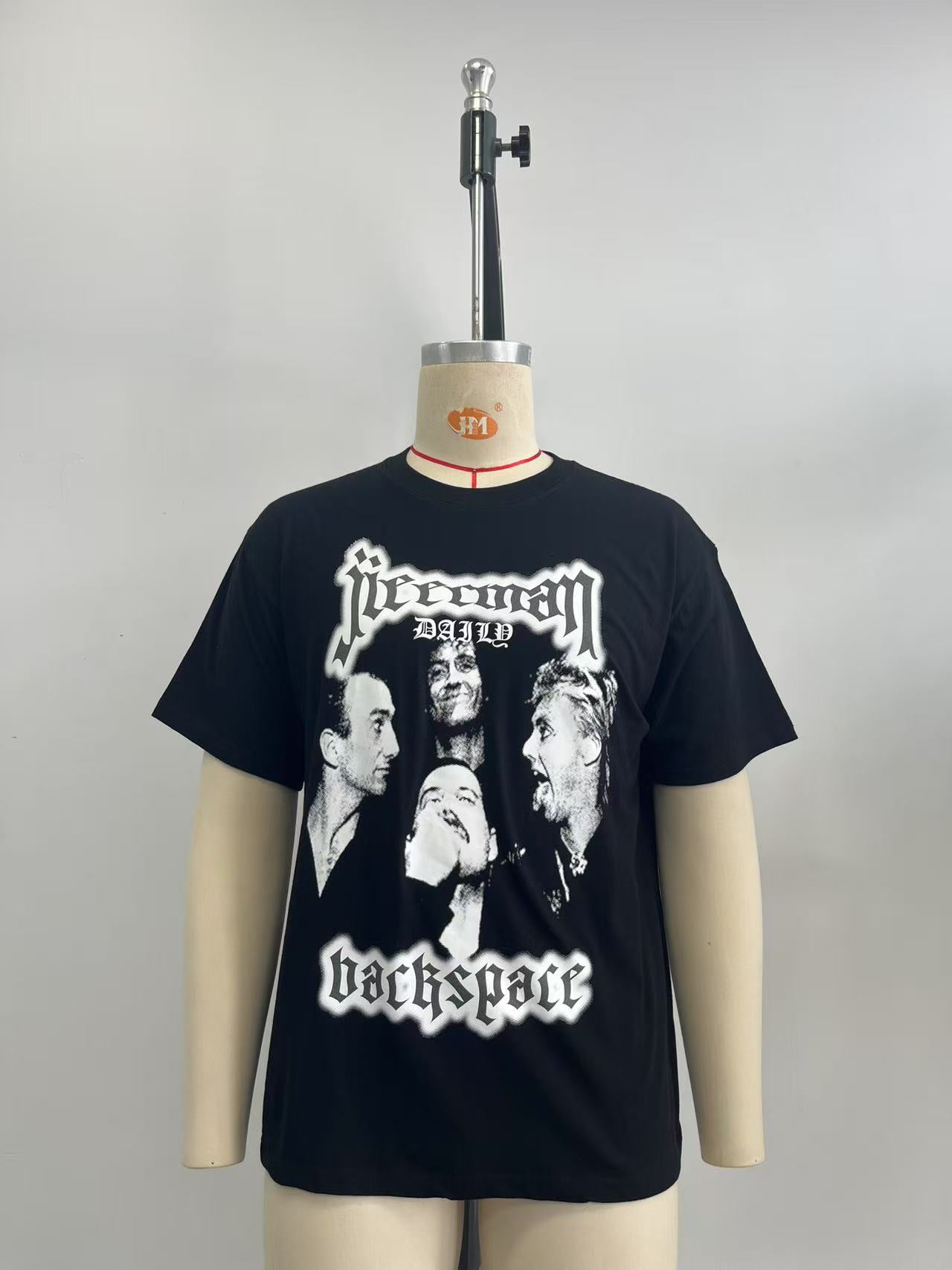 Black tshirt  with street style print