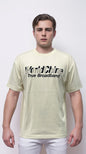 Men's Short Sleeve T-shirt with double-layered letter print