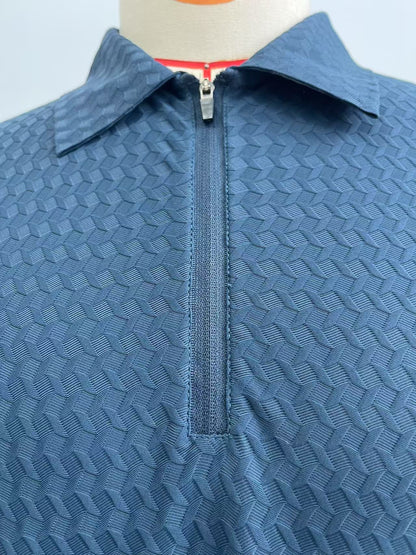 Men's POLO fabric with jacquard pattern