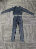 Washable black sportswear set