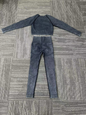Washable black sportswear set